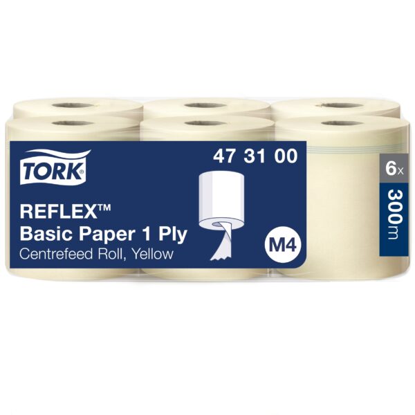 Tork Reflex Midi Basic rullrätik kollane M4