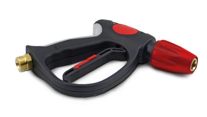 EHRLE püstol Premium Soft Touch 360bar 40l/min 150°C kiirühendusega, punane, M22x1,5